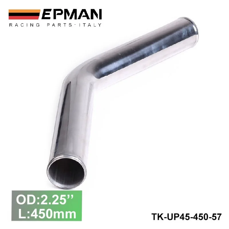 2pcs/unit 57mm 2.25 45 Degree Aluminum Turbo Intercooler Pipe Tube piping  L:450 mm For BMW E36 iX M50 92 EP-UP45-450-57