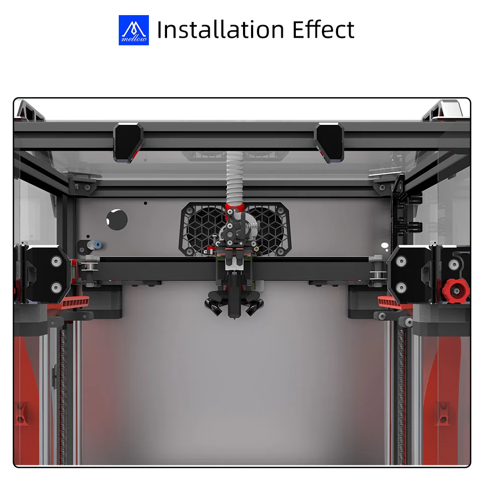 Mellow Newly Goliath Lite Luft-/Wassergekühlter Hotend für DIY Hochgeschwindigkeits-3D-Drucker Vzbot Voron HevORT TC4 Titan 350 ° C 110W – Detail 11