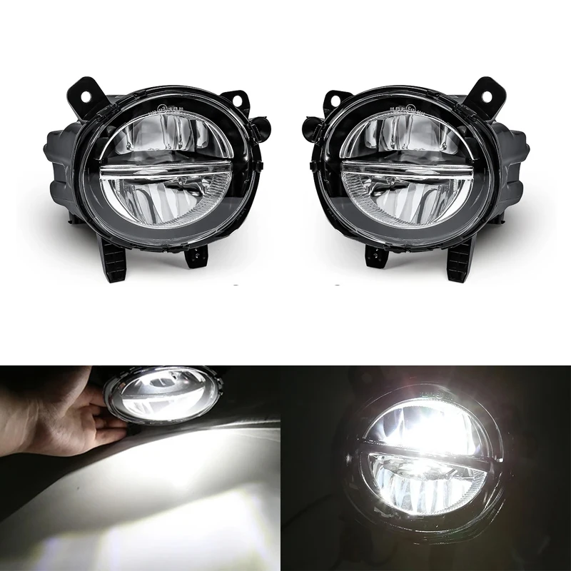 63177315559 63177315560   Voor BMW F20 F21 F22 F23 F30 F31 F32 F34 GT F35 LCI Auto Mistlamp LED Voorbumper Rijden Lichten DRL 12 V - afbeelding 1