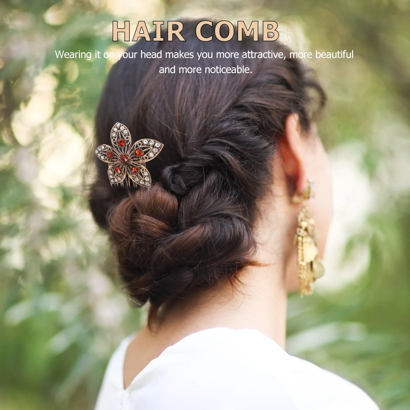 

5Pcs Vintage Hair Side Comb Elegant Pearl Diamond Alloy Hairpin Bridal Wedding Hair Accessories Stylish Retro Clip