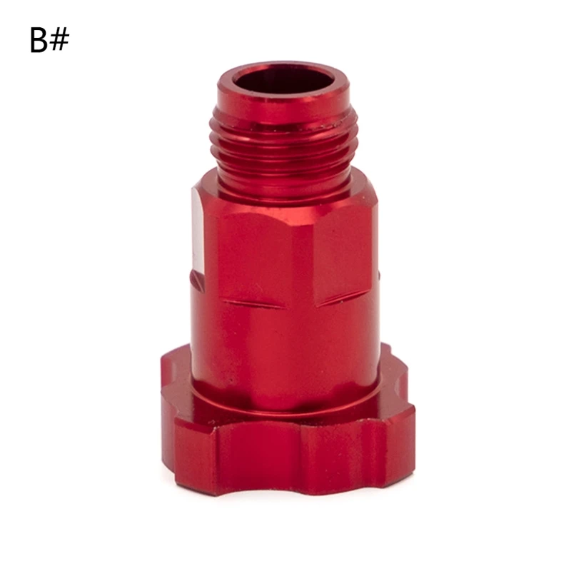 Adaptador de taza PPS, Conector de aerógrafo M16 1,5 P, rosca externa/interna M14 1,0 P, adaptador de taza de pistola de pulverización de rosca interna