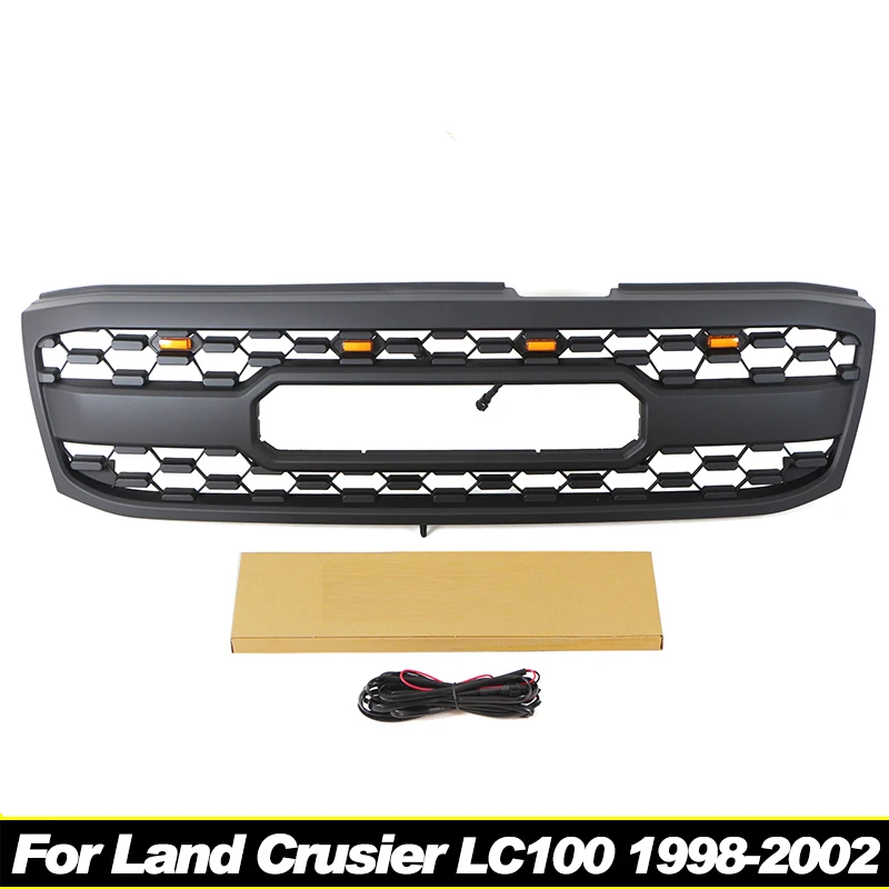 

Grill front bumper grille modification accessories decoration Racing grill TRD Fit For Land Crusier LC100 1998-2002