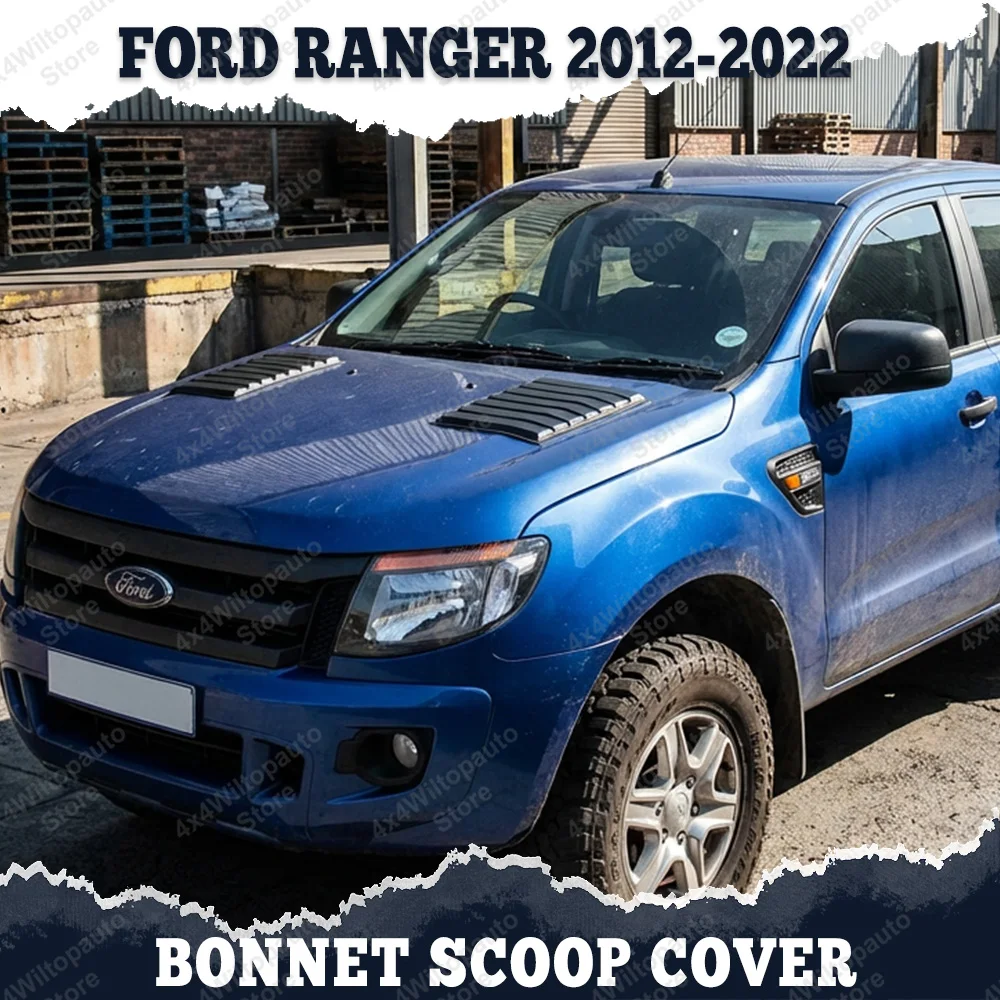 

Защитный кожух капота для Ford Ranger T6 T7 T8 2012-2022 WILDTRAK XL XLT, матовый черный, аксессуар для автомобиля
