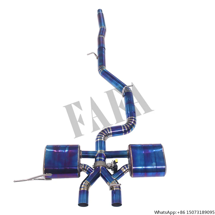 

For 6 R R20 2.0T 2010 Titanium Alloy Exhaust System Middle Tail Section Electronic Valve Cat Back Exhaust Pipe Muffler
