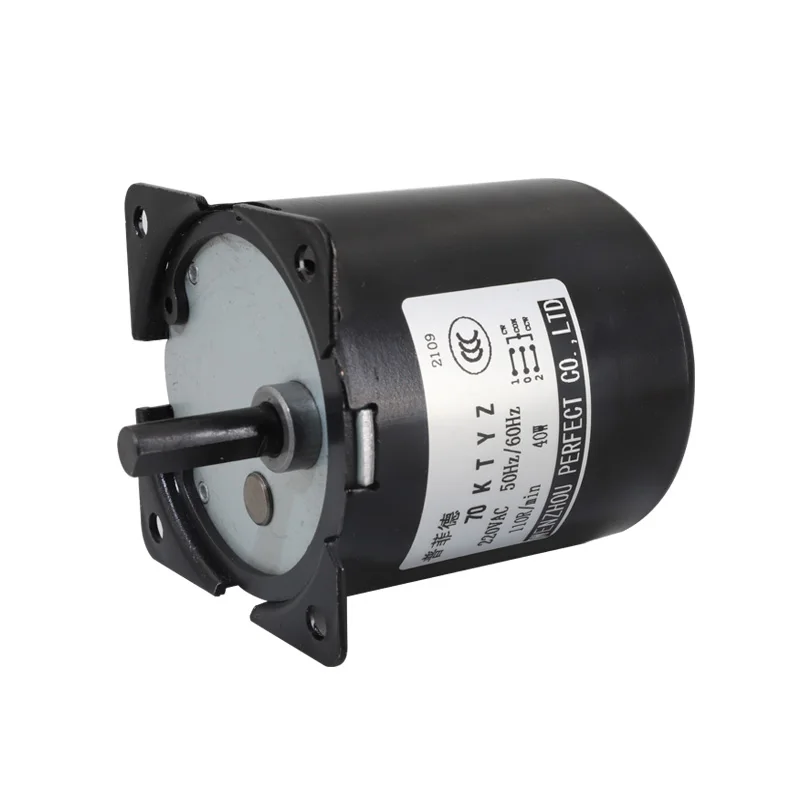 70ktyz/80ktyz AC 110V/220V Permanent Magnet Synchronous Motor Low speed Forward and Reverse High Torque Metal gears Motors