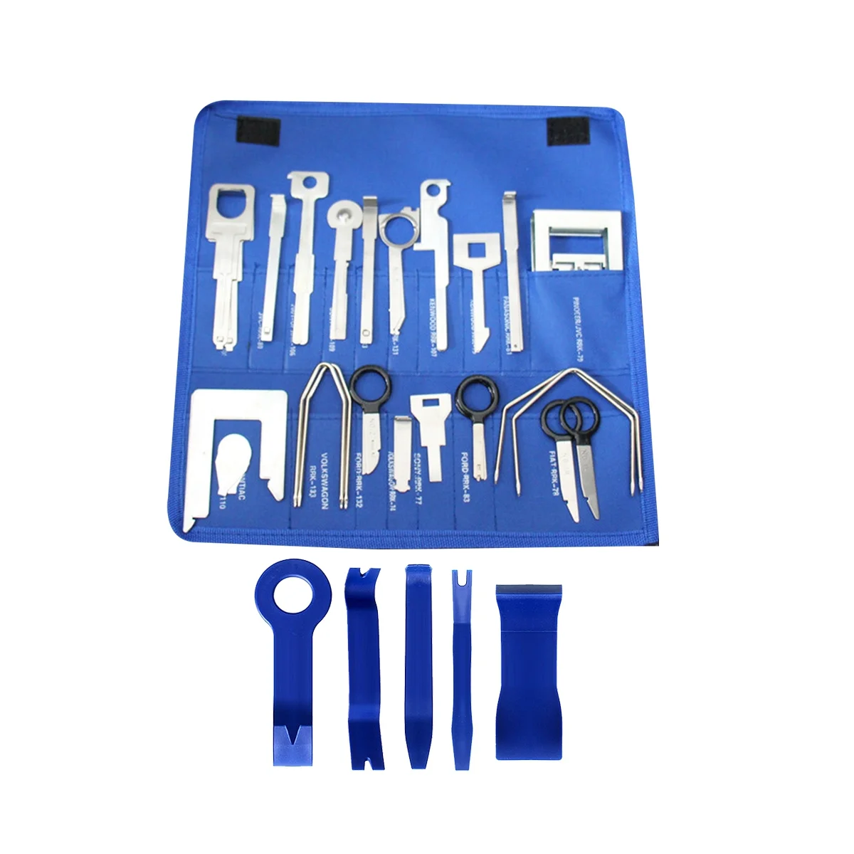 

38Pc Radio Removal Tools Audio Navigation CD Player Stereo Release Door Panel Remover Kit W/5 PC Audio Tools