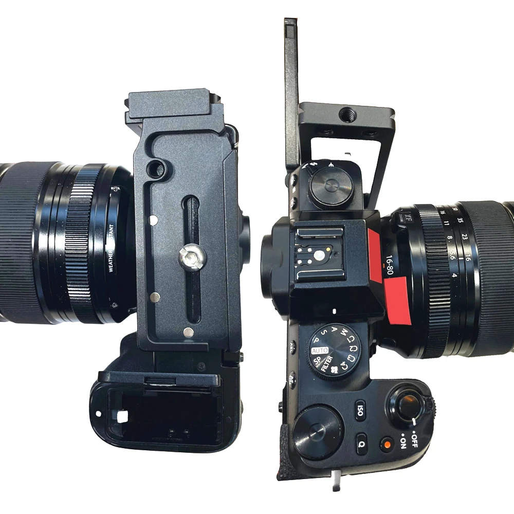 X-S10 Cable Lock Quick L Plate Tripod Holder for Fujifilm XS10 Fuji Mirrorless Camera Live Streaming Tethered Shooting