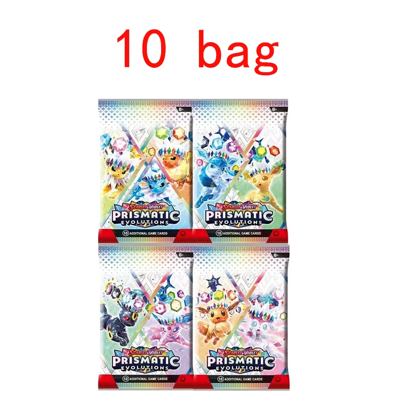 360 Stück Pokémon-Karten Prismatic Evolutions PHANTASMAL FLAMES Scarlet Violet 151 Black Bolt Englische Booster Battle Transaktionskarte