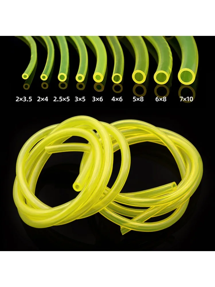 Brandstof benzine slang gele polyurethaan benzineleiding voor motorfiets auto oliebestendig flexibele buis dia 2mm 3mm 4mm 5mm 6mm 7mm - afbeelding 2