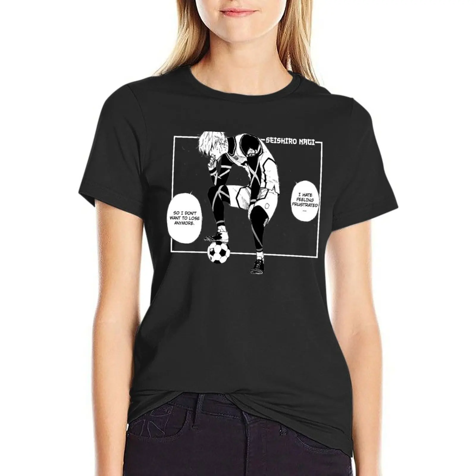 

Seishiro Nagi Quote Blue Lock T-Shirt anime clothes plus size tops korean fashion vintage clothes korean Women's clothes