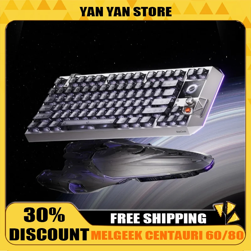

MelGeek Centauri 60/80 Magnetic Electronic Sports Gaming Keyboard Hall 60Hz High Refresh Rate Knob And Button Combination