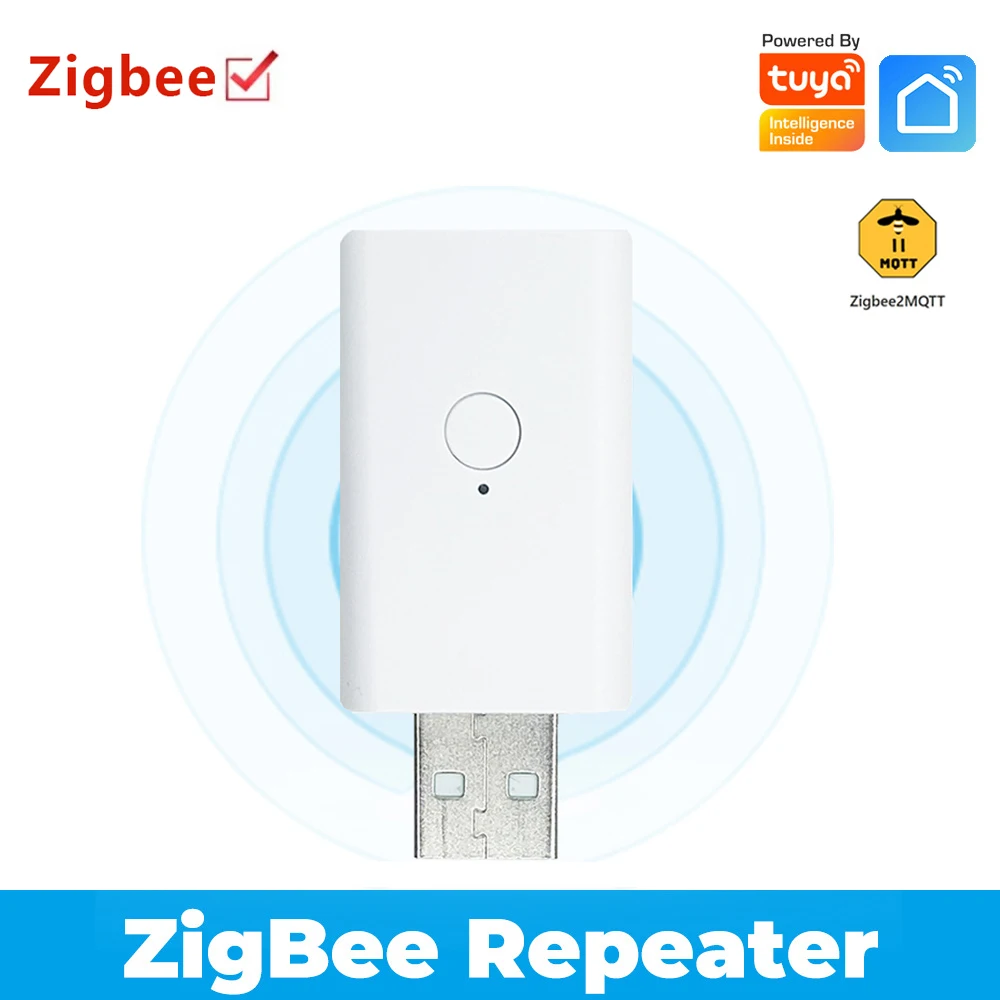 

Tuya ZigBee Signal Repeater USB Signal Extender Amplifier ZigBee Gateway Smart Home Automation Devices For Smart Life ZigbeeMQTT