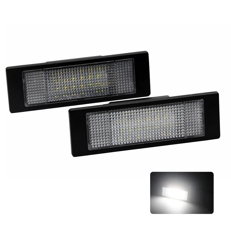 Car LED License Plate Number Light for Fiat Multipla/Marea Benzina/Diesel/ White Lamp Canbus Bulb Kit for Alfa Romeo