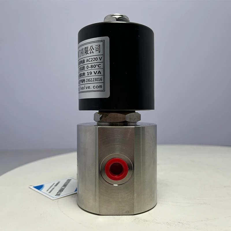 400bar 40MPa 2 way  solenoid valve1/4 24V Orifice 3mm l DN3 normally close for water air nitrogen