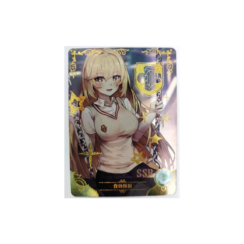 Goddess Story Power Elysia Shokuhou Misaki Anime Characters Bronzing Collection Flash Card Cartoon Toys Christmas Gift