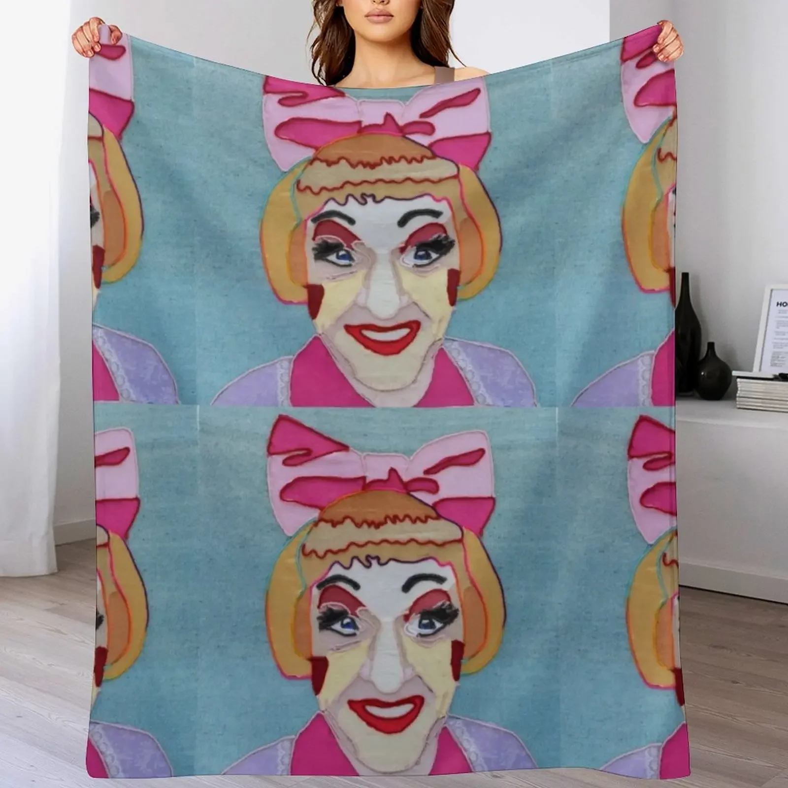 

Grayson Perry Throw Blanket Stylish Decor Blanket Gift for Friends Roommate