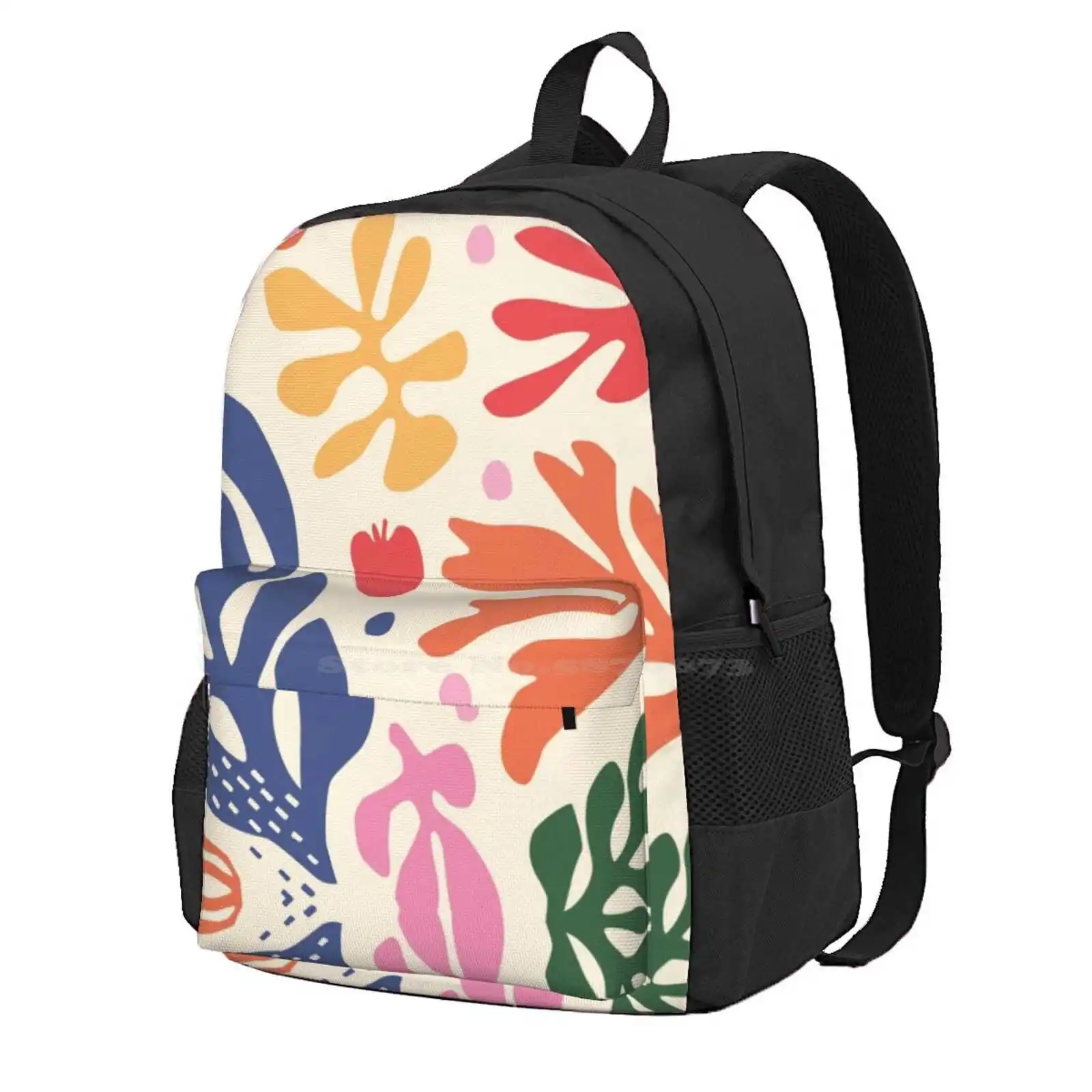 Matisse Pattern_2 Hot Sale Schoolbag Backpack Fashion Bags Matisse Pattern Color