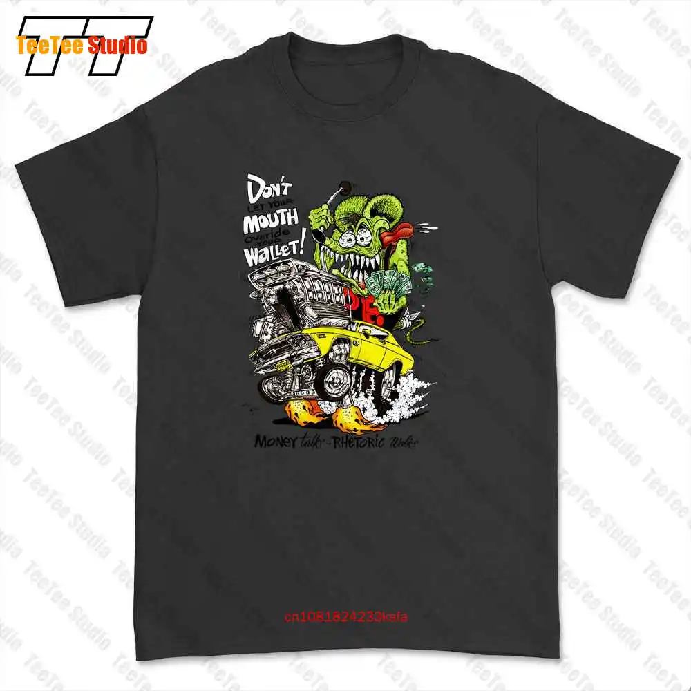 Rat Fink Money Talks Wallet Ed Roth Kustom Kulture T-shirt Tee IB69