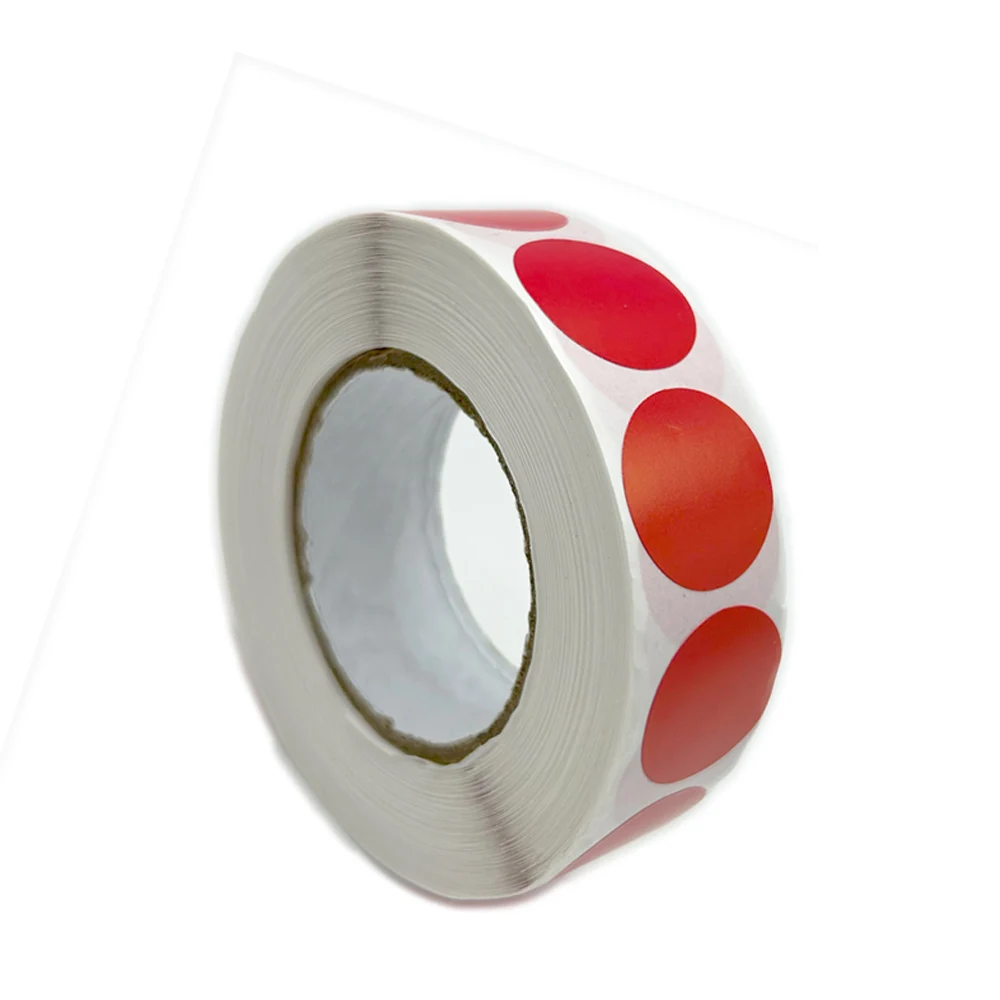 1000 Stück Schießzielaufkleber 19mm Schwarz/Rot, Zielscheiben-Aufkleber, Bullseye-Aufkleber, Schießzubehör – Detail 7