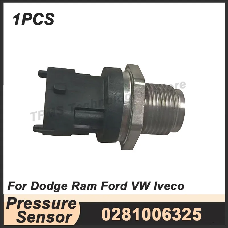 

1PCS 0281006325 0281006327 Fuel Rail Pressure Sensor For Ford Iveco Dodge RAM VW 0281002851 0281006112
