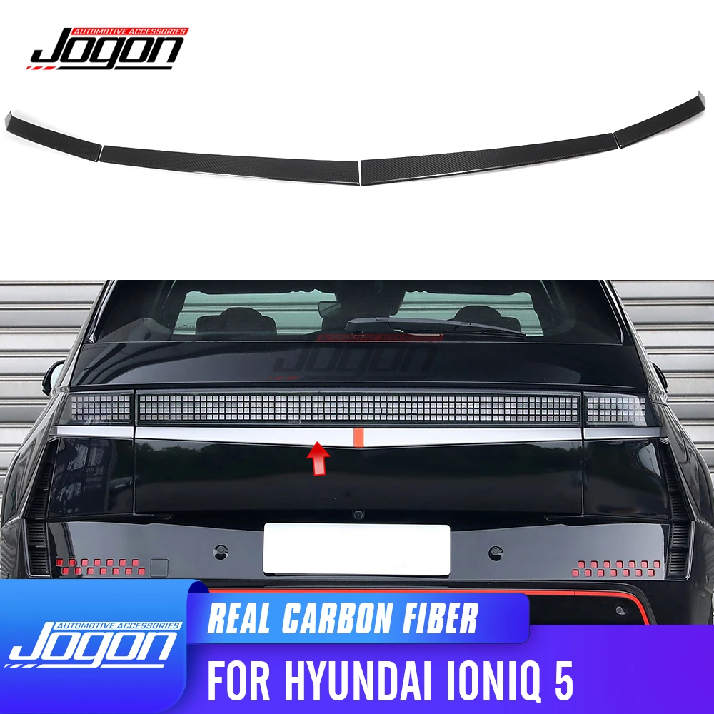 Car Rear Trunk Wing Spoiler Tailgate Lip Cover Trim Carbon Fiber Accessories For Hyundai Ioniq 5 NE 5 N SE 2022 2023 2024 2025