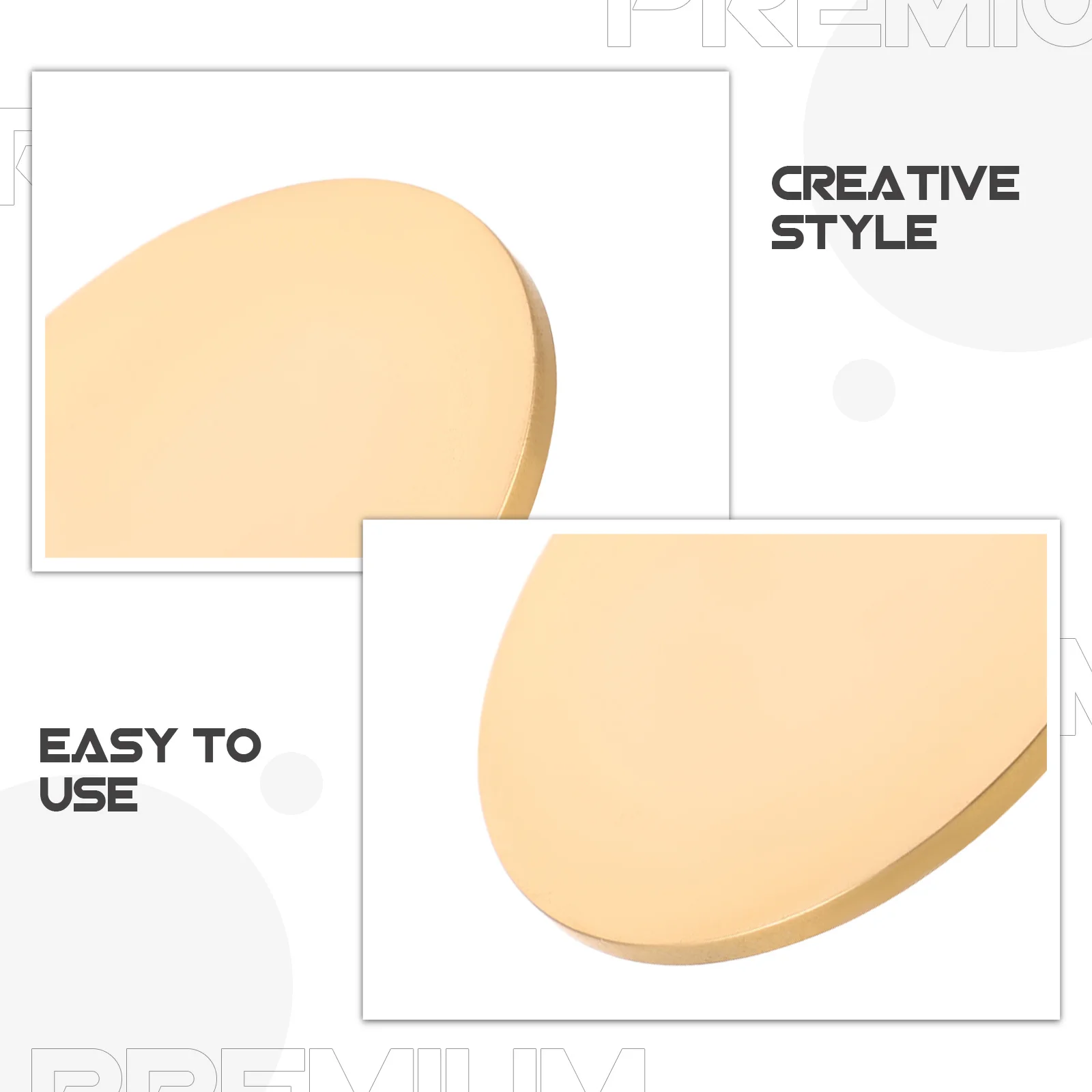 4Pcs Metal Stamping Copper Sheets 45mm Hand-Operated Plier Seals for Embossing Engraving DIY Craft Projects Solid Copper Stamps