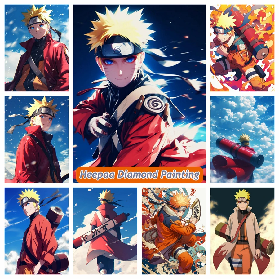 

N-NARUTO мультфильм дрели наборы алмазной живописи фото искусство 5d Diy полные дрели мозаика вышивка крестиком домашний декор подарок