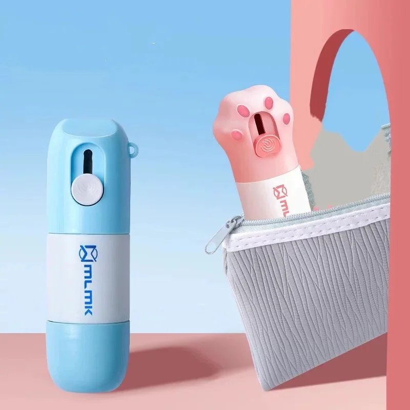 Cat Paw Thermal Paper Correction Fluid with Knife Parcel Box Opener Home Anti Peep Identity Information Privacy Protector Eraser