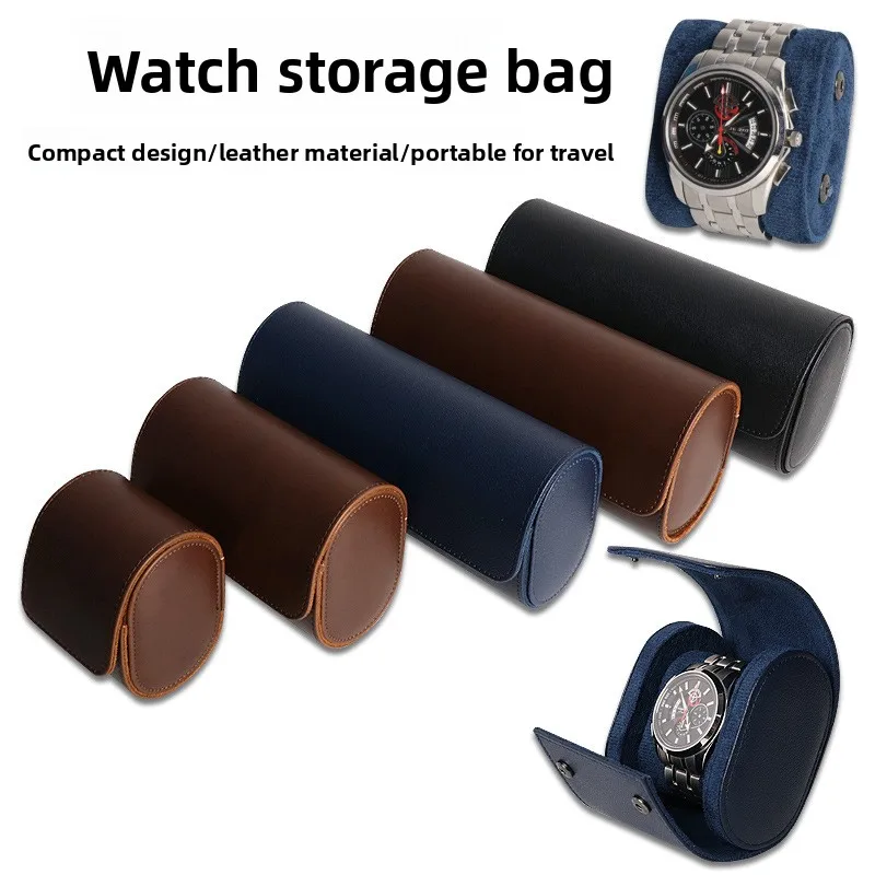 

PU Leather Watch Box, Wristwatch Storage Box, Dustproof Protective Leather Case for Mechanical Watches