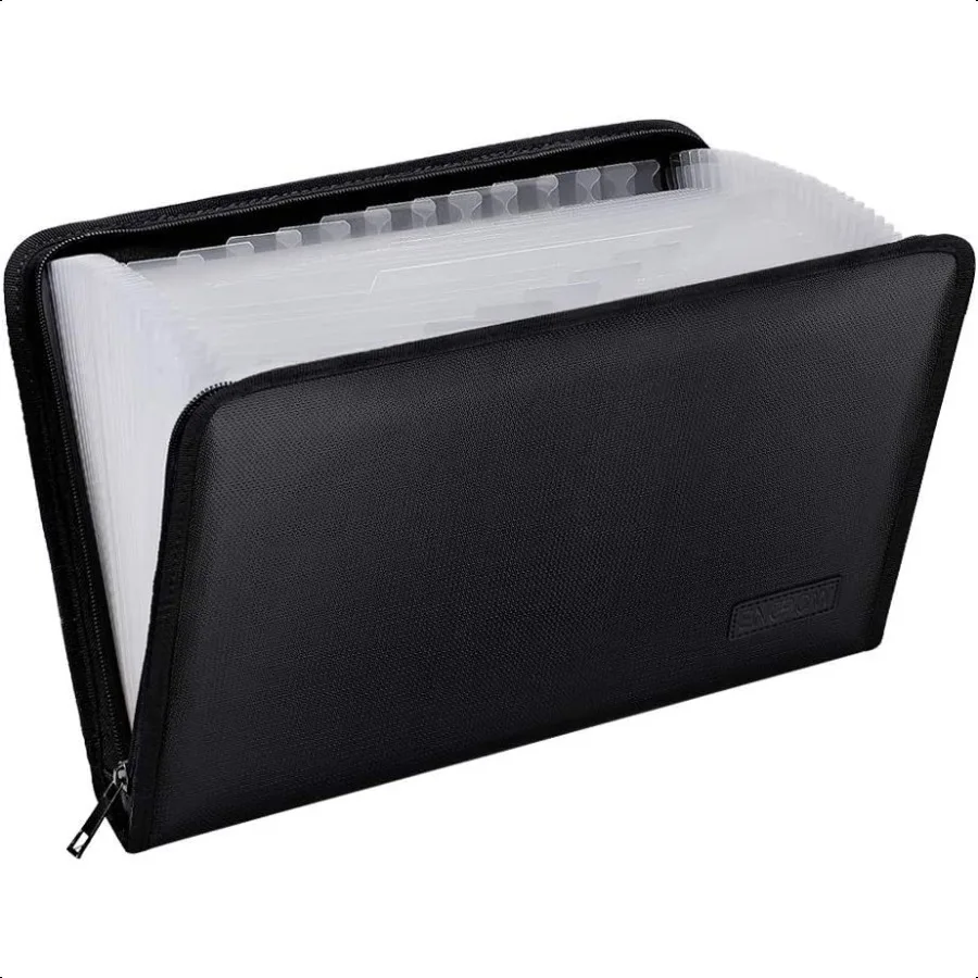 

Expanding File Folder Important Document Organizer Fireproof Document BagA4 Size 25 Pockets Color Labels NonItchy Silicone Coat