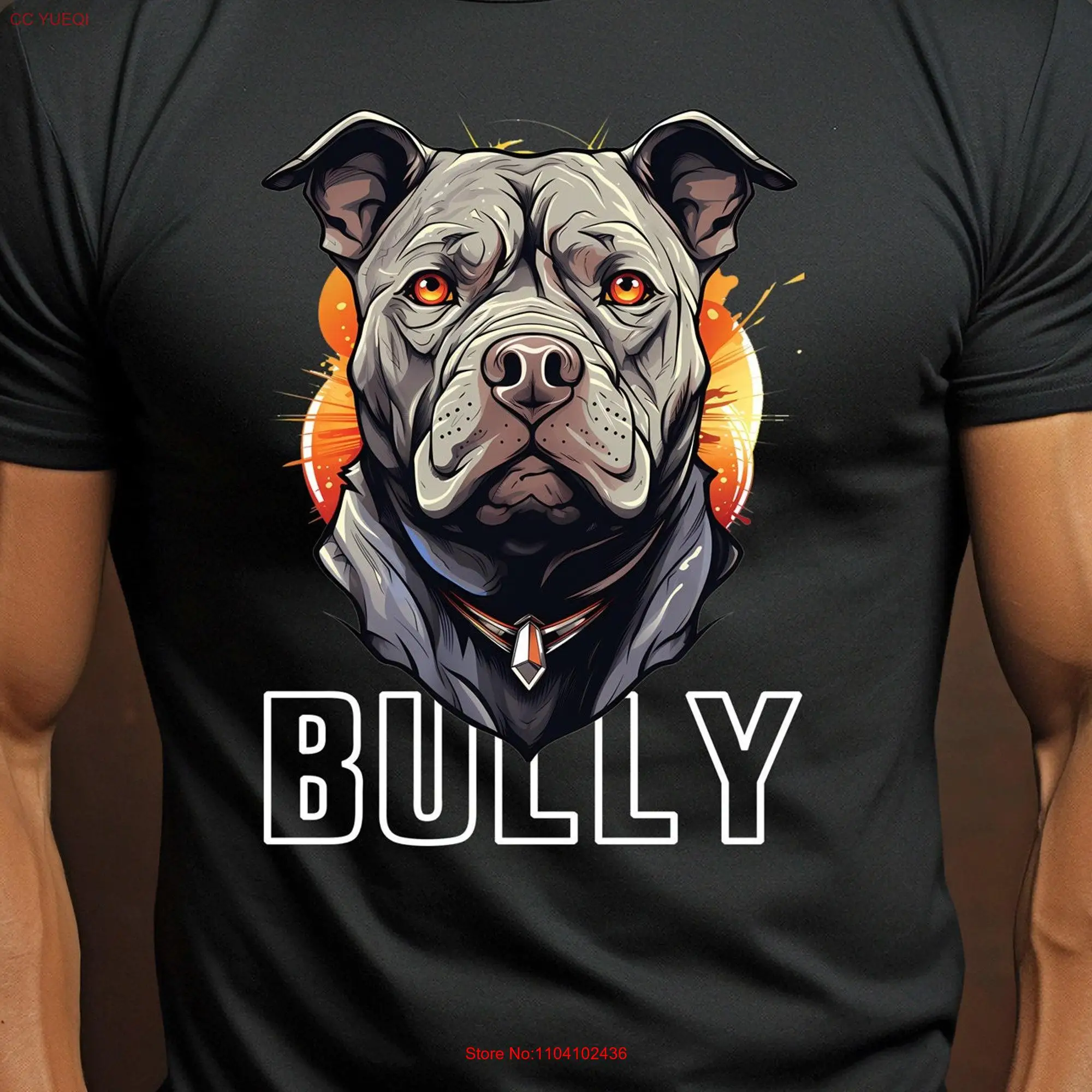 Bully T Shirt American Pit Bull Dad Owner Lover long or short sleeves