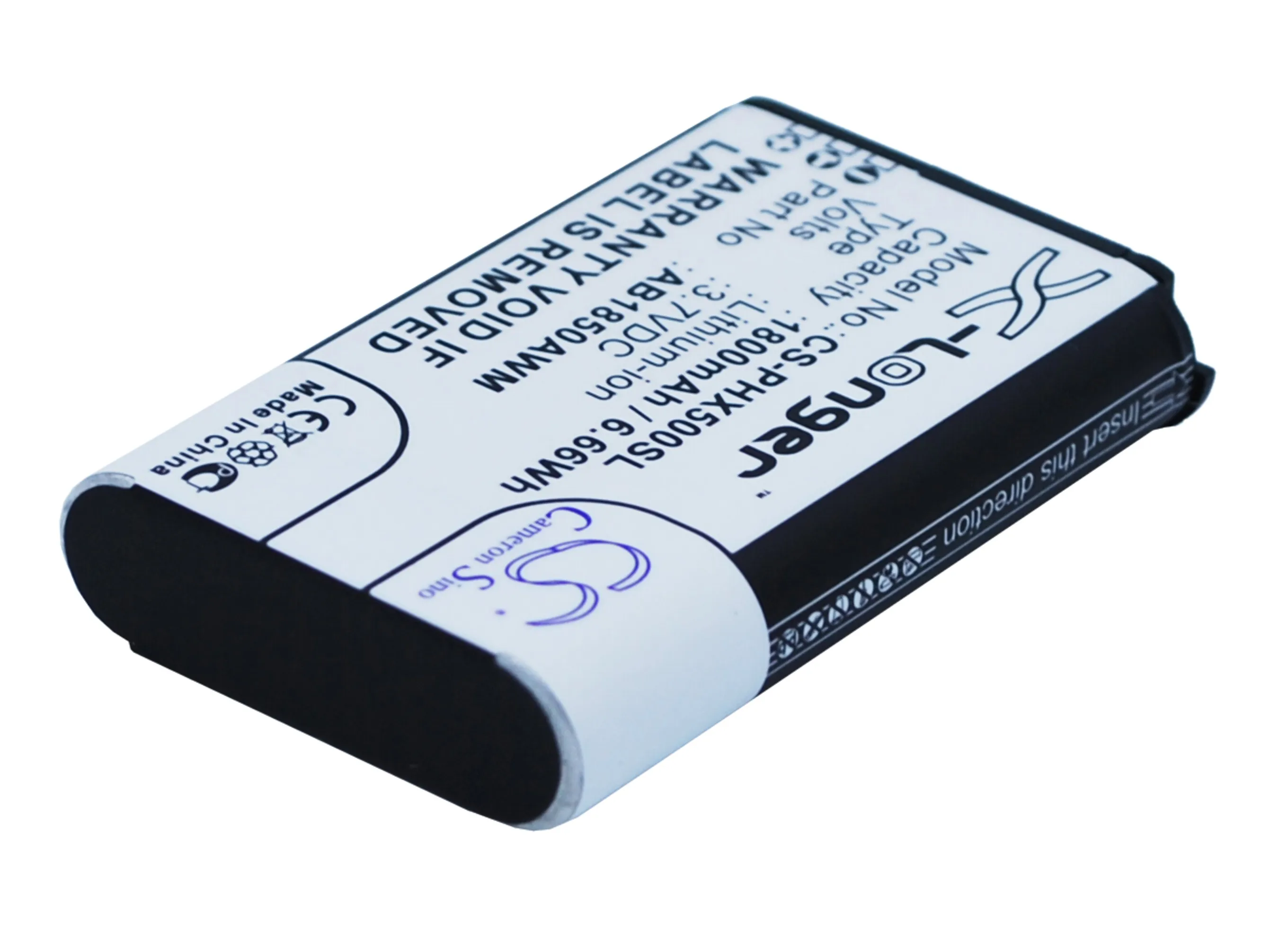 CS Replacement Battery For Philips  AB1720AWM, AB1790AWM, Xenium 9@9K, Xenium 9A9K, Xenium X500  AB1850AWM 1800mAh/6.66W