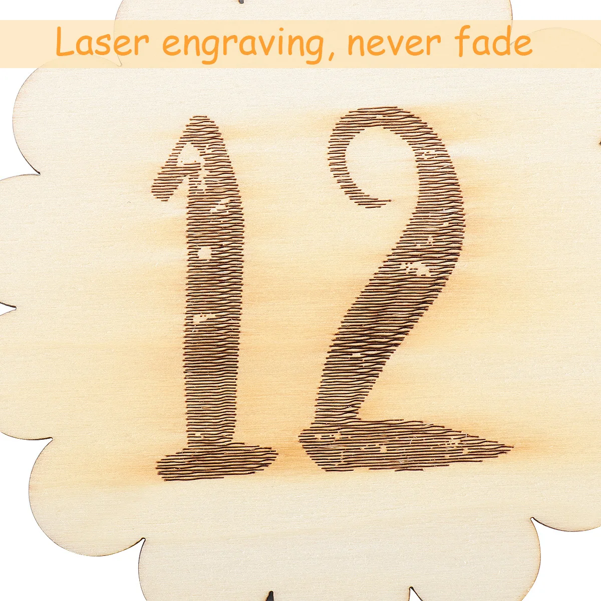 

12Pcs Baby Monthly Cards Wooden Milestone Creative Design Photo Props Commemorate Infant Growth First Year Social Media