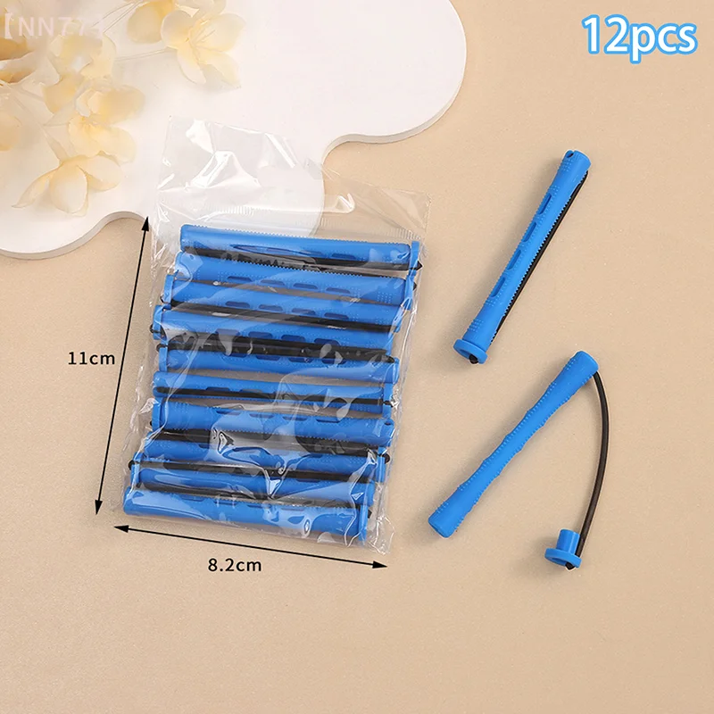 6/8mm Silicone Fireworks Bars Man Hair Dye And Perm Beauty Styling Tools No Heat Perming Rods Hair Curling Curling Hair Tools