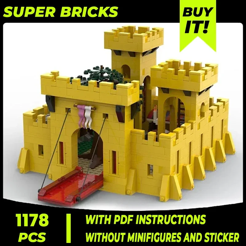 

Military Model Moc Building Bricks Yellow Castle 357 Remake Technology Modular Blocks Gifts Christmas Toys DIY Sets Assembly