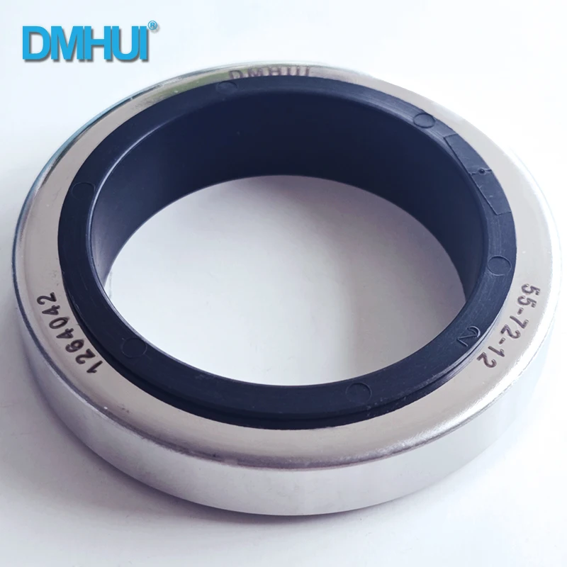 

DMHUI Rotary Screw Air Compressor Oil Seals 55*72*12 Stainless Steel PTFE Seals 55*72*12mm Double lips ISO 9001:2008