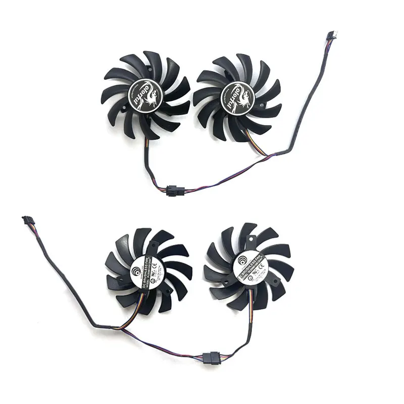 2 fans 4PIN brand new suitable for Colorful GeForce GTX650ti 660 750ti graphics card replacement fan