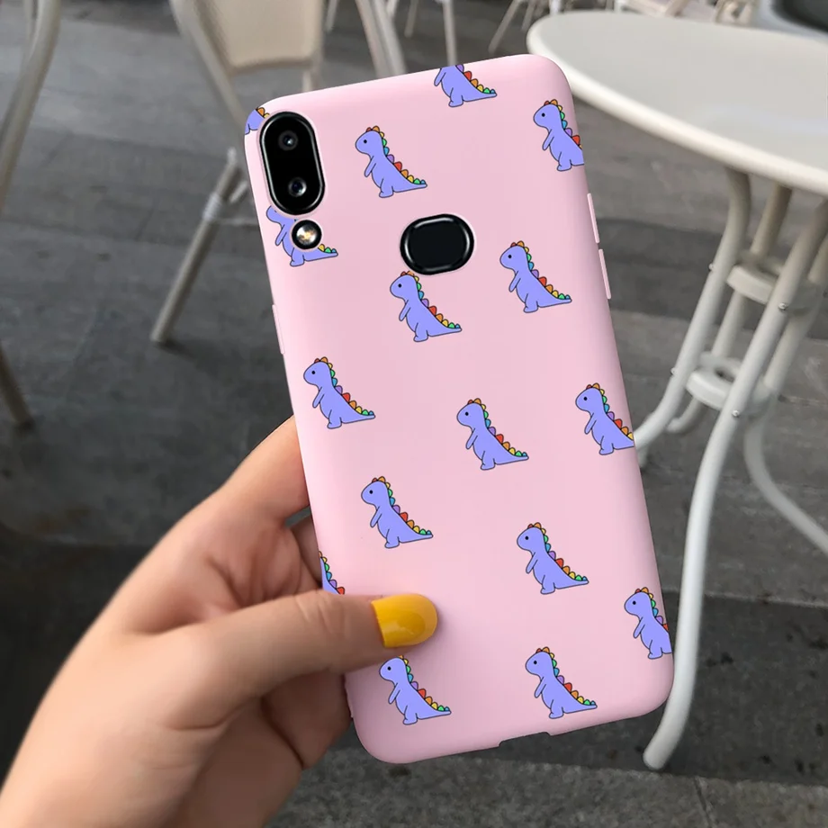 For Samsung Galaxy A10s A10 SM-A107F Phone Case Fashion Candy Color Feather Soft Cover For Samsung A10s A 10 S A10 2019 Capa