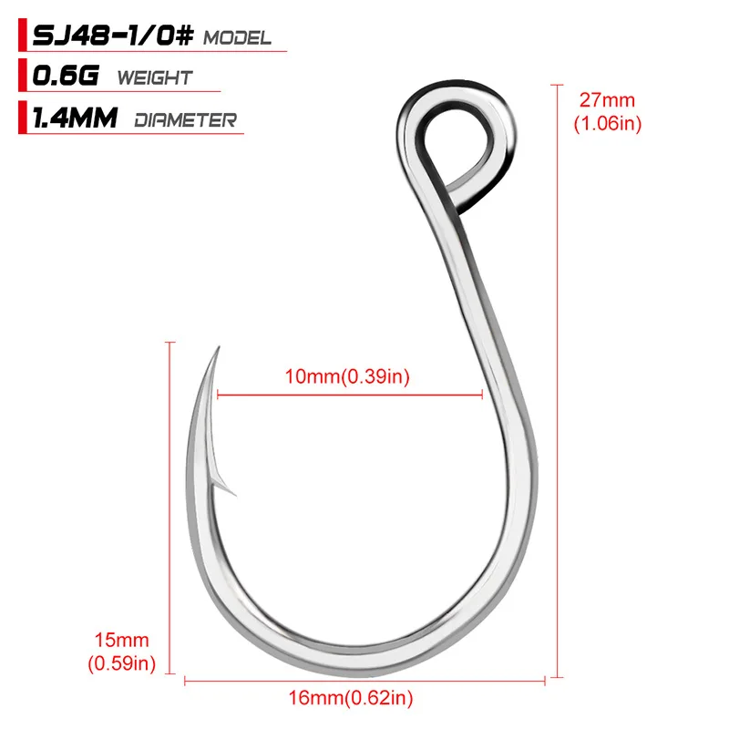 Fishing Hooks Saltwater Barbs Anti-corrosion Saltwater Steel Fishing Hook Saltwater Fishing Equipment Accessories Pesca Anzuelos