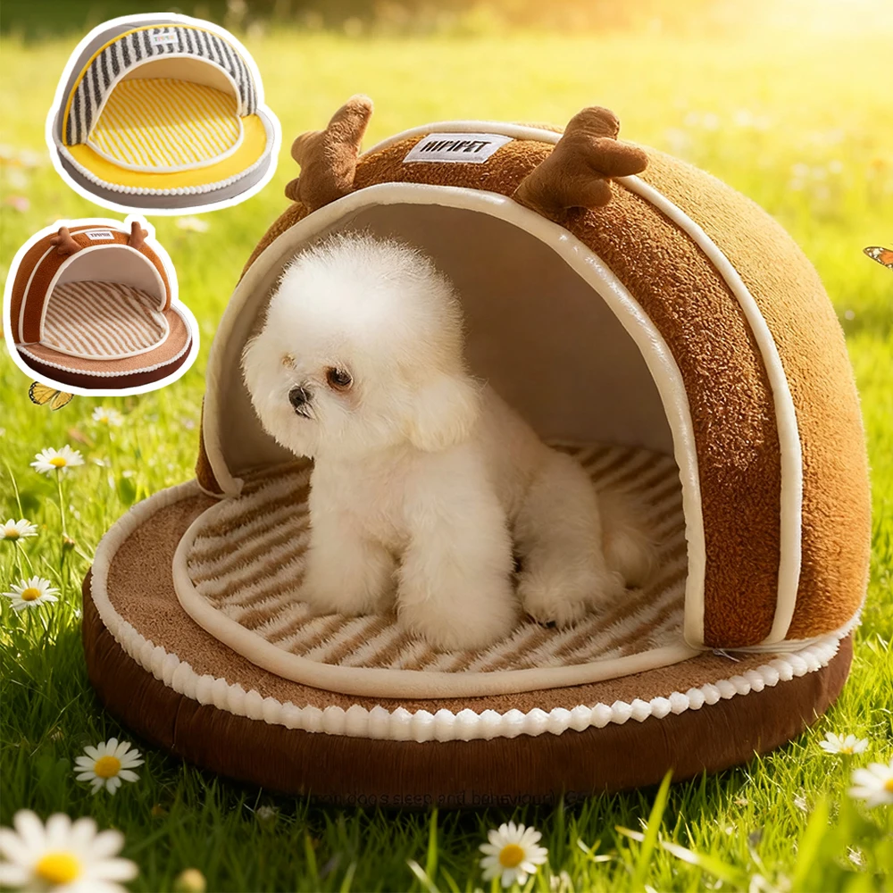 

Detachable Pet Sleeping Bed for Small Medium Dogs Cats Warm Dog House Soft Non-slip Dog Kennel Puppy Kitten Nest Pet Supplies