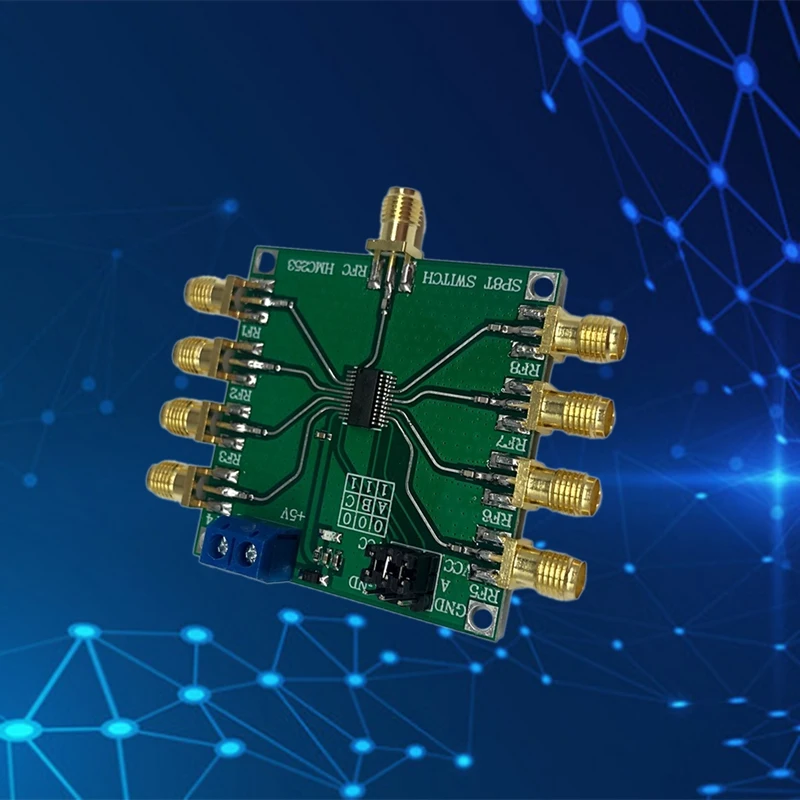 HMC253 DC-2.5 Ghz Multifunction RF Single Pole Eight Throw Switch Rf Switch Channel Select Antenna Module Durable Easy Install