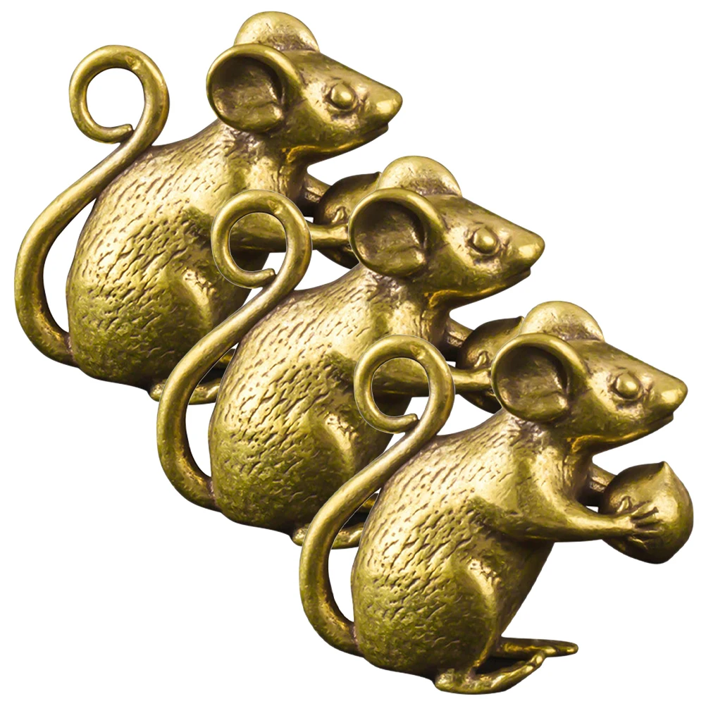 

3Pcs Sculpture Retro Decorative Ornament Smooth Surface for Home Office Desktop Adornment Figurine Ornament