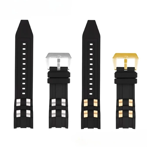 Accesorios de correa de reloj de goma de 26mm compatibles con pulsera de pellets de metal de silicona para buzos profesionales rusos Invicta