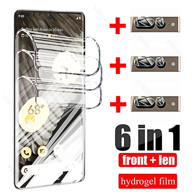 Front Back Hydrogel Film for Google Pixel 8 7 6 5 5a 4a 6a 7a Pro 4G 5G Camera Glass Screen Protector for Google Pixel 8Pro 6pro