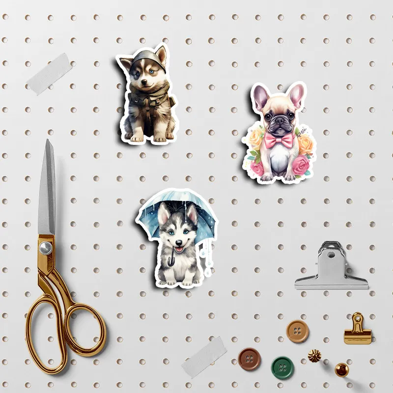 50pcs Cute Dog Sticker Kids Diy Laptop Stickers for Water Bottles Waterproof Bullet Journal Arts Crafts