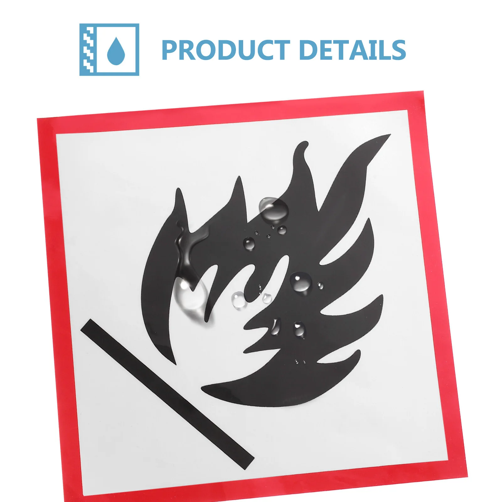 Warning Sign Reflective Safety Sticker Strong Adhesive Weather Resistant Caution Warning Decal