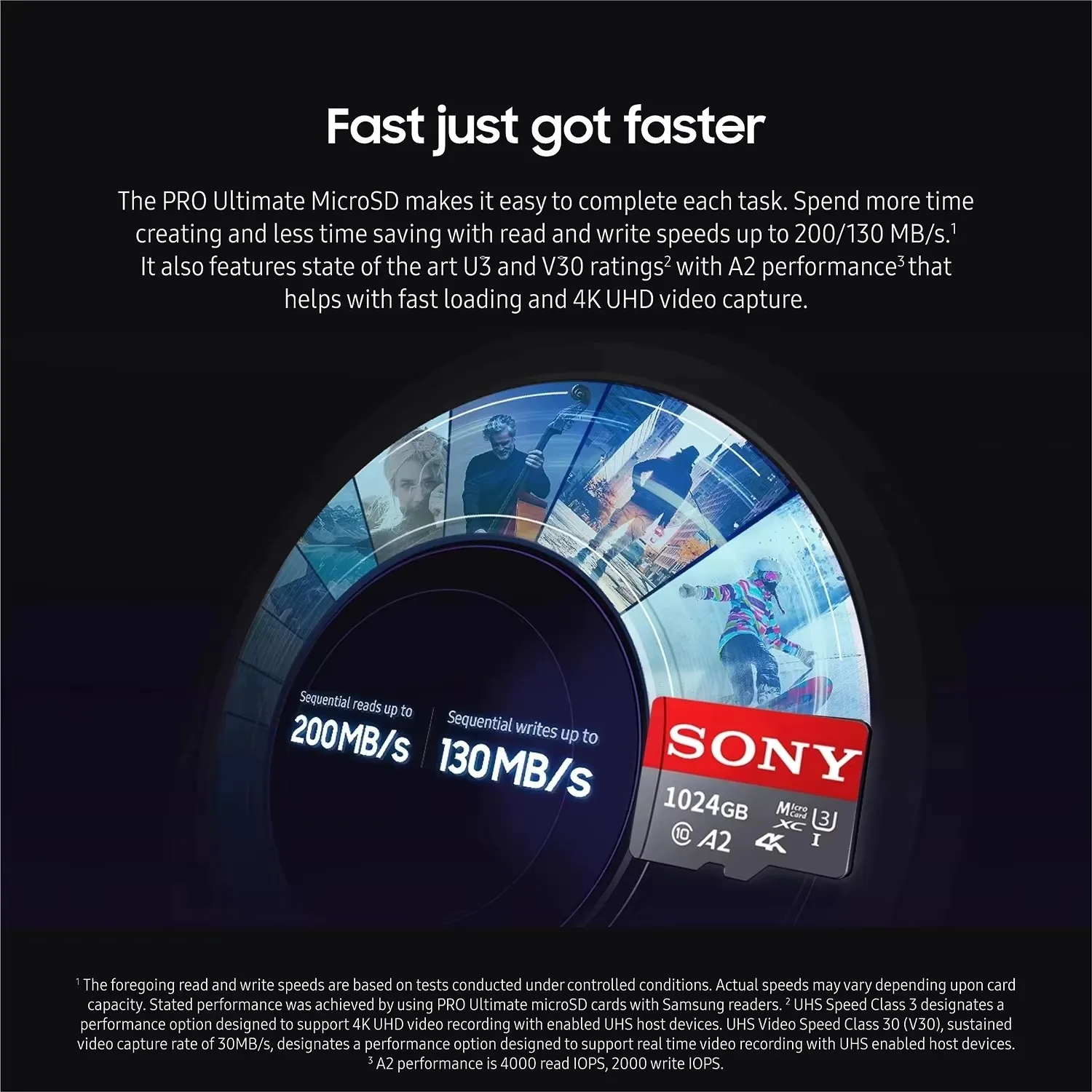 Zdjęcie 7: Karta pamięci Sony TF SD 1T 512GB 256GB 128GB 64GB Klasy 10 UHS-1 Flash Card MicroSD do monitoringu, głośników, telefonów
