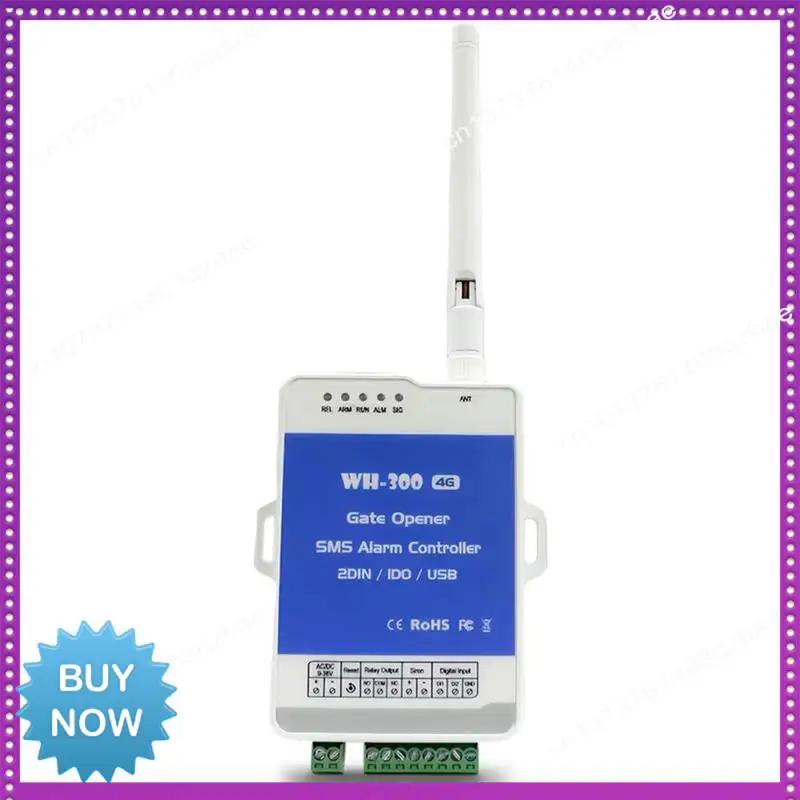 Hot Ltem 4G GSM WH-300-US Gate Door Opener Relay Switch Remote Controller Supports Remote Wireless Alarm With APP Control