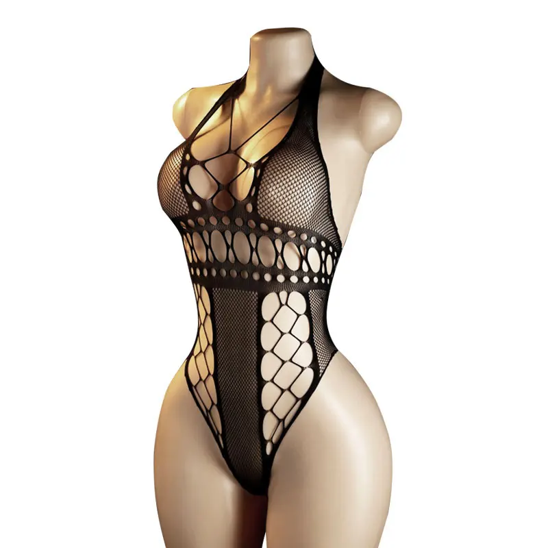 Teddy Sexy Lingerie Bodysuit Women Fishnet Open Crotch Bodydoll for Adult See Through Nightwear