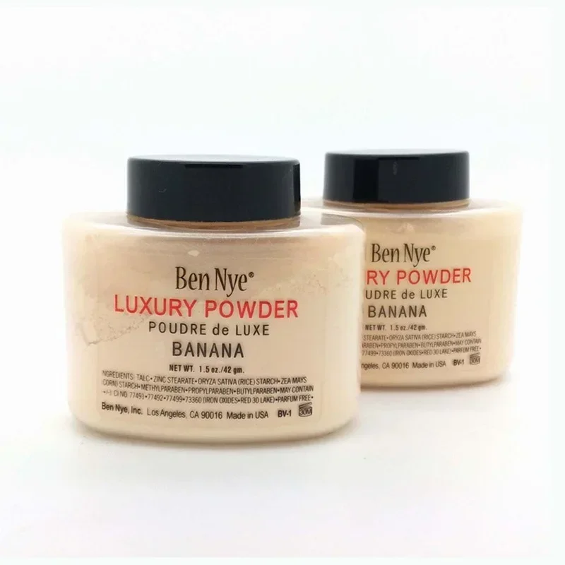 Banana Luxury Powder for Women Face Foundation Banana Powder Bottles Loose Powder Authentic Oil-Control Beauty Make Up Art Tools